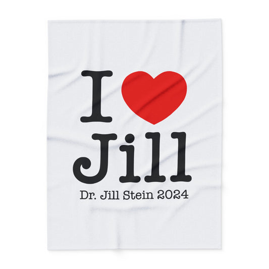 I Love Jill Arctic Fleece Blanket
