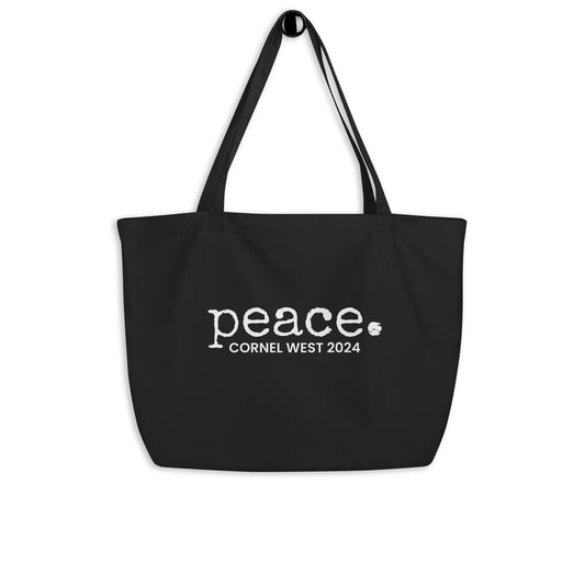 Large Organic Peace Tote Bag