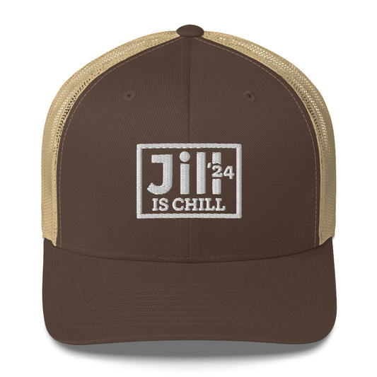 Jill is Chill Embroidered Trucker Cap