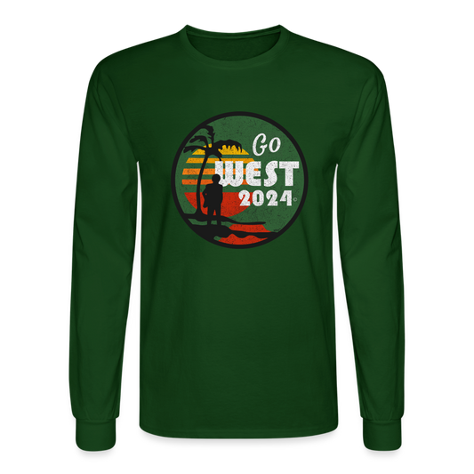Men's Go West Long Sleeve T-Shirt - forest green