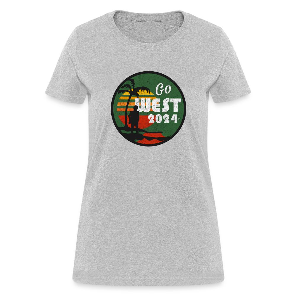 Women's Go West T-Shirt - heather gray