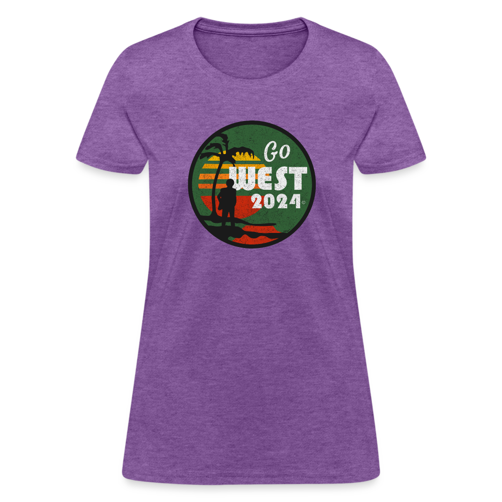 Women's Go West T-Shirt - purple heather