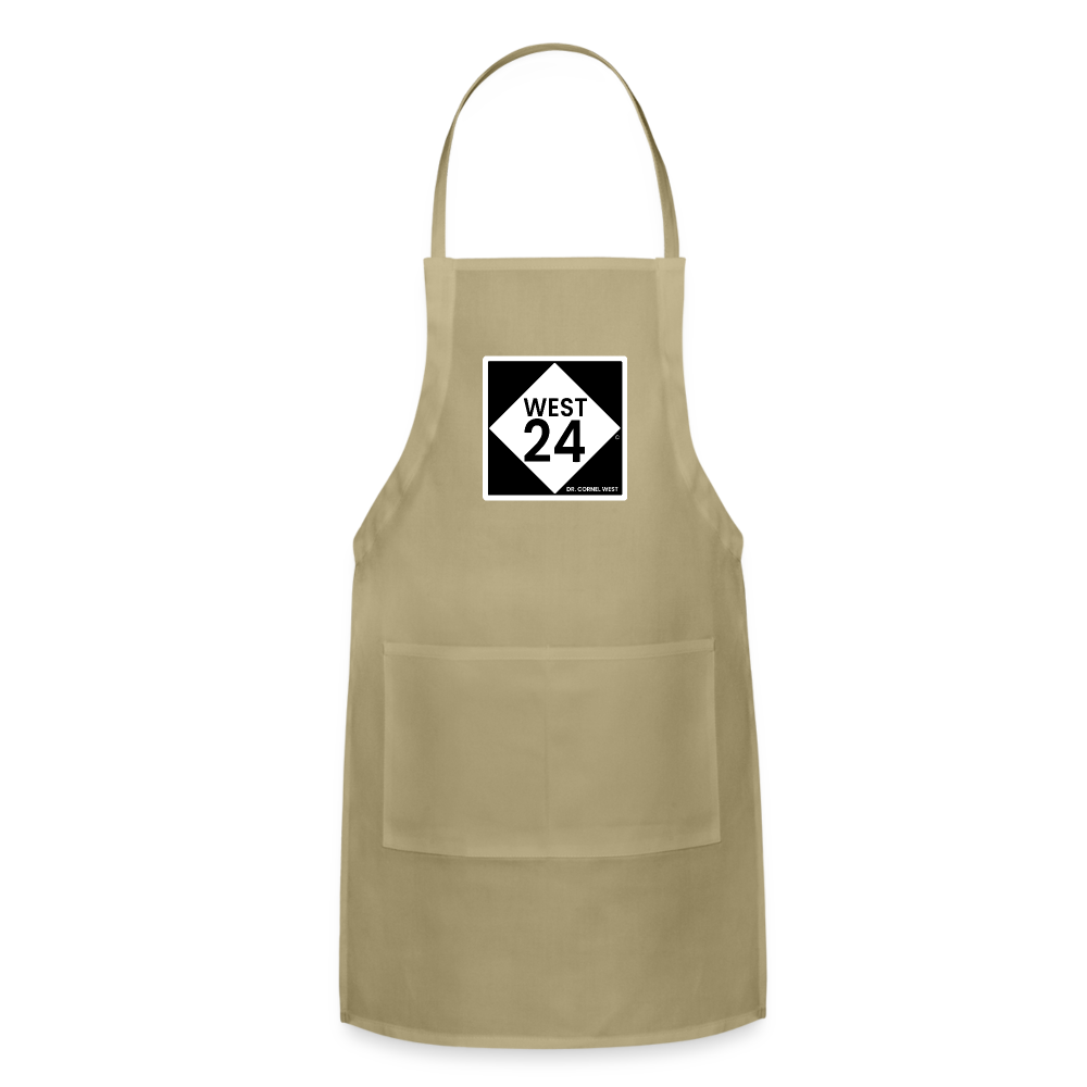 Highway Printed Adjustable Apron - khaki