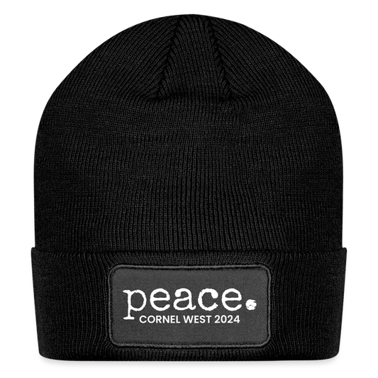 Peace Patch Beanie - black