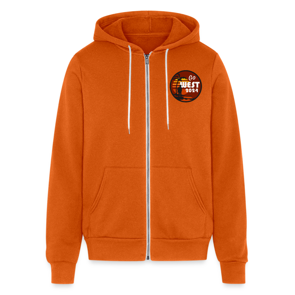 Unisex Go West Full Zip Hoodie Bella + Canvas - autumn