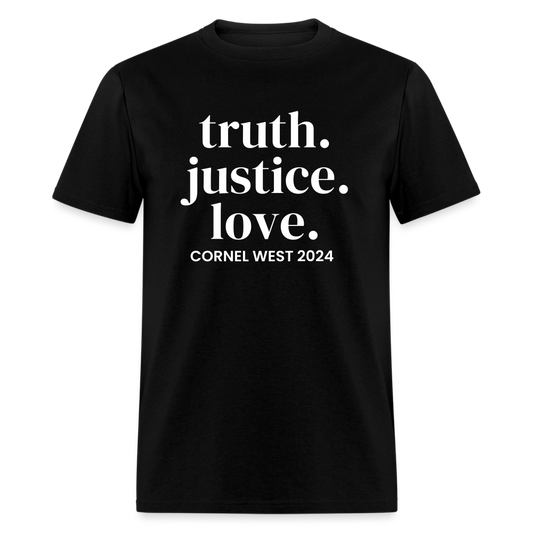 Unisex Classic Truth Justice Love T-Shirt - black
