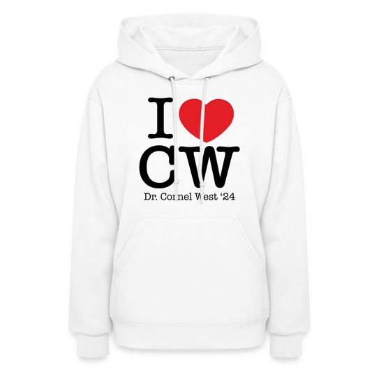 Women's I Love CW Hoodie - white