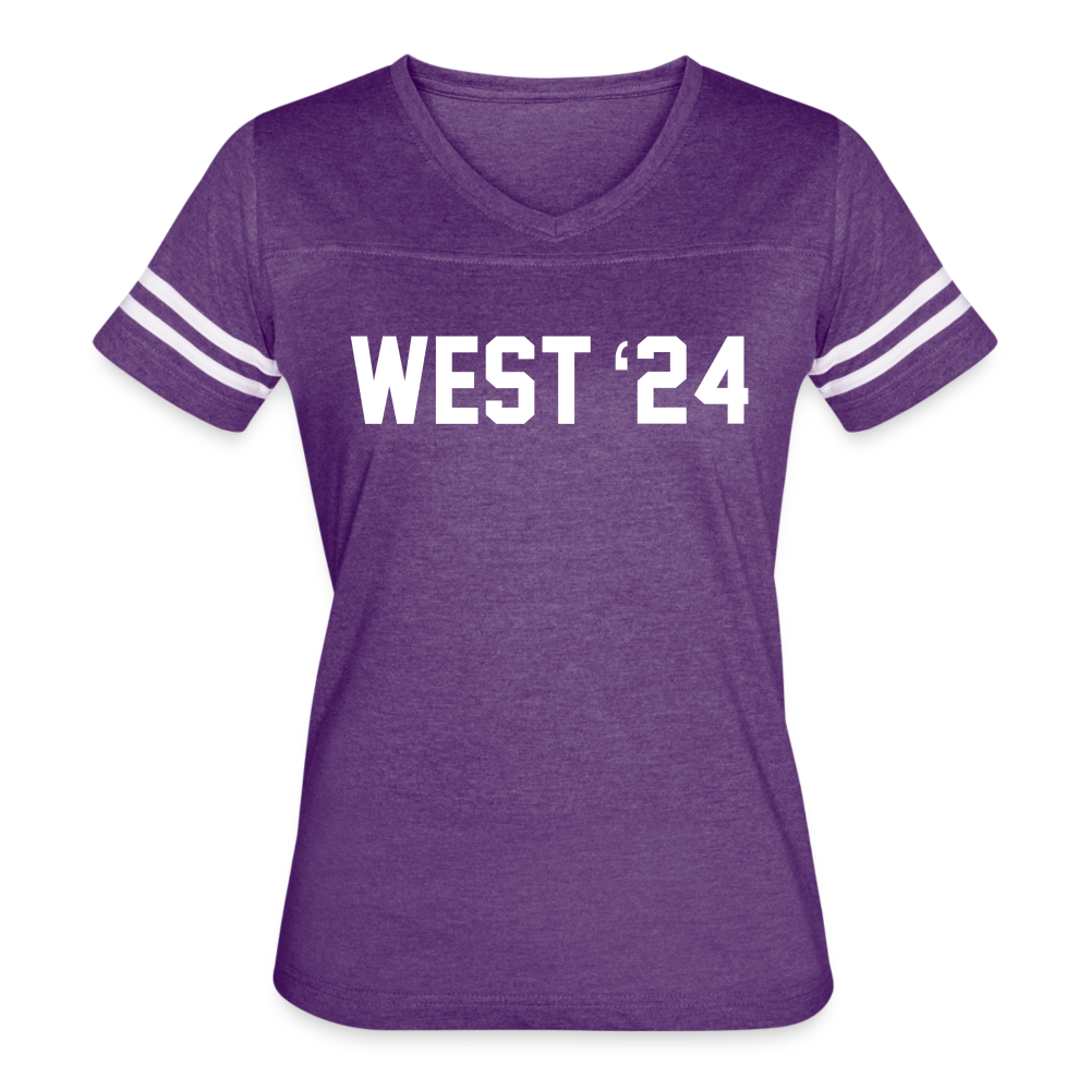 Women’s Vintage Sport West 24 T-Shirt - vintage purple/white
