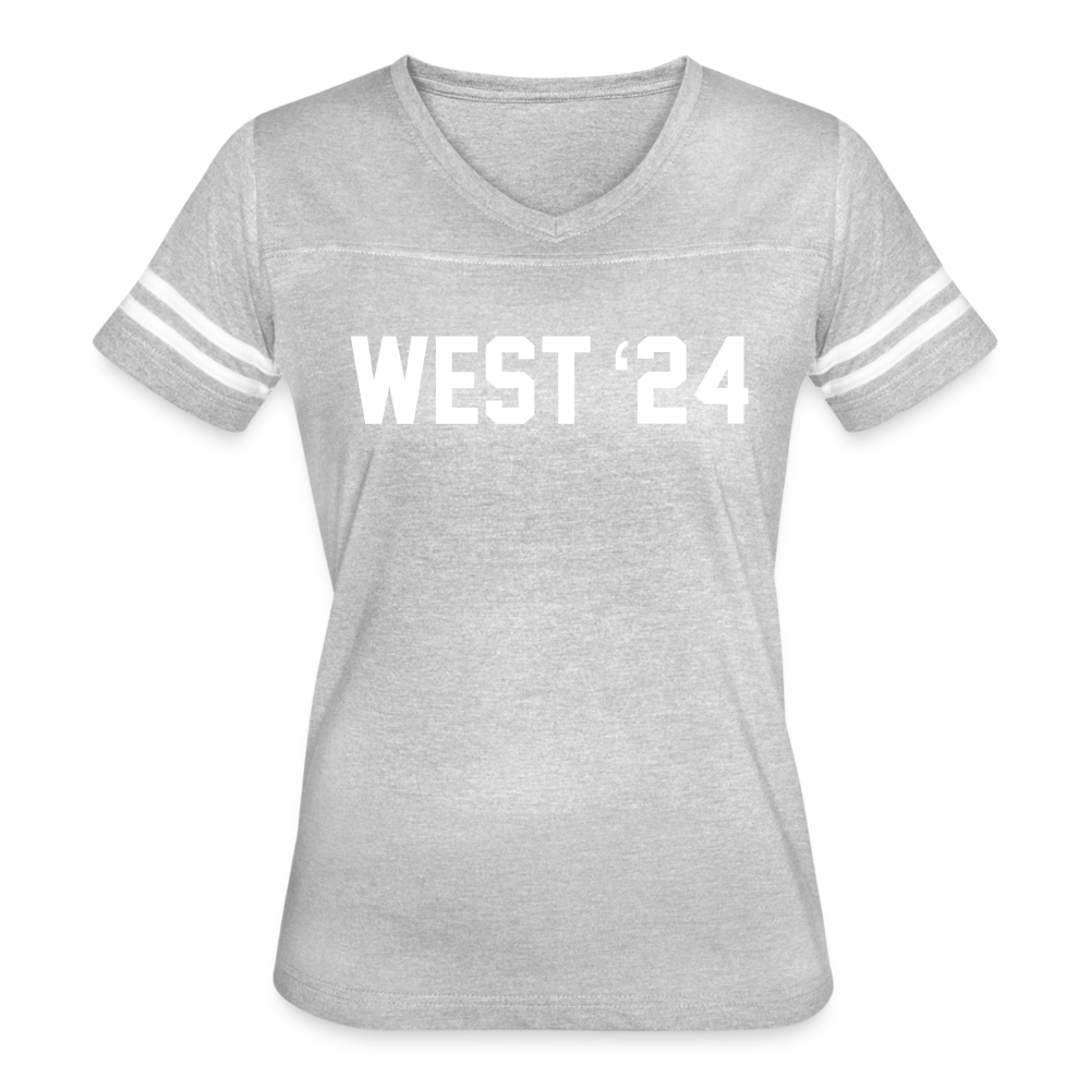 Women’s Vintage Sport West 24 T-Shirt - heather gray/white