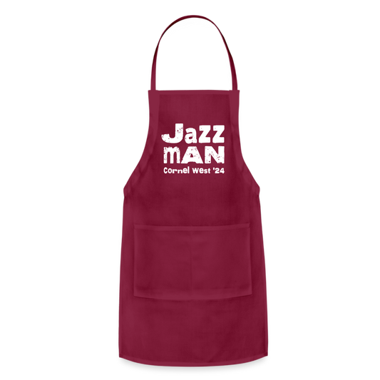 Jazz Man Adjustable Apron - burgundy
