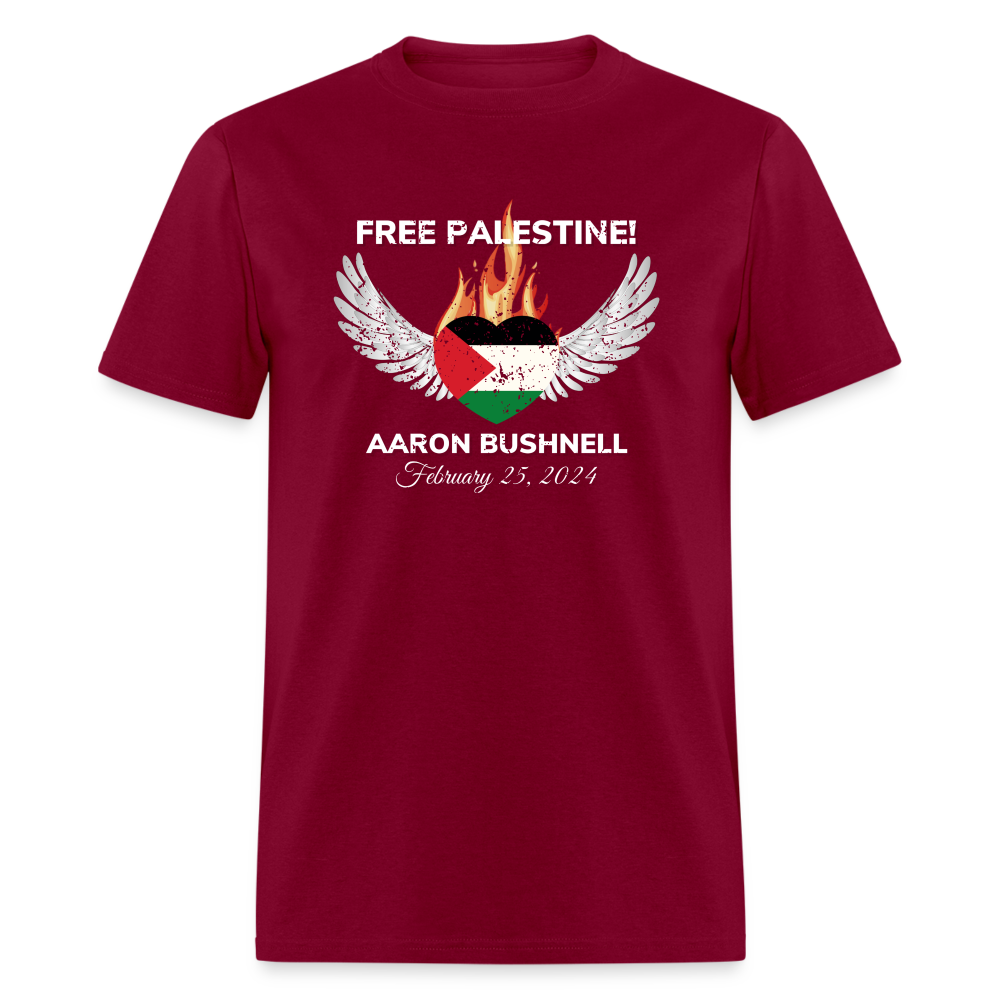 Arron Bushnell Winged Heart Unisex Classic T-Shirt - burgundy
