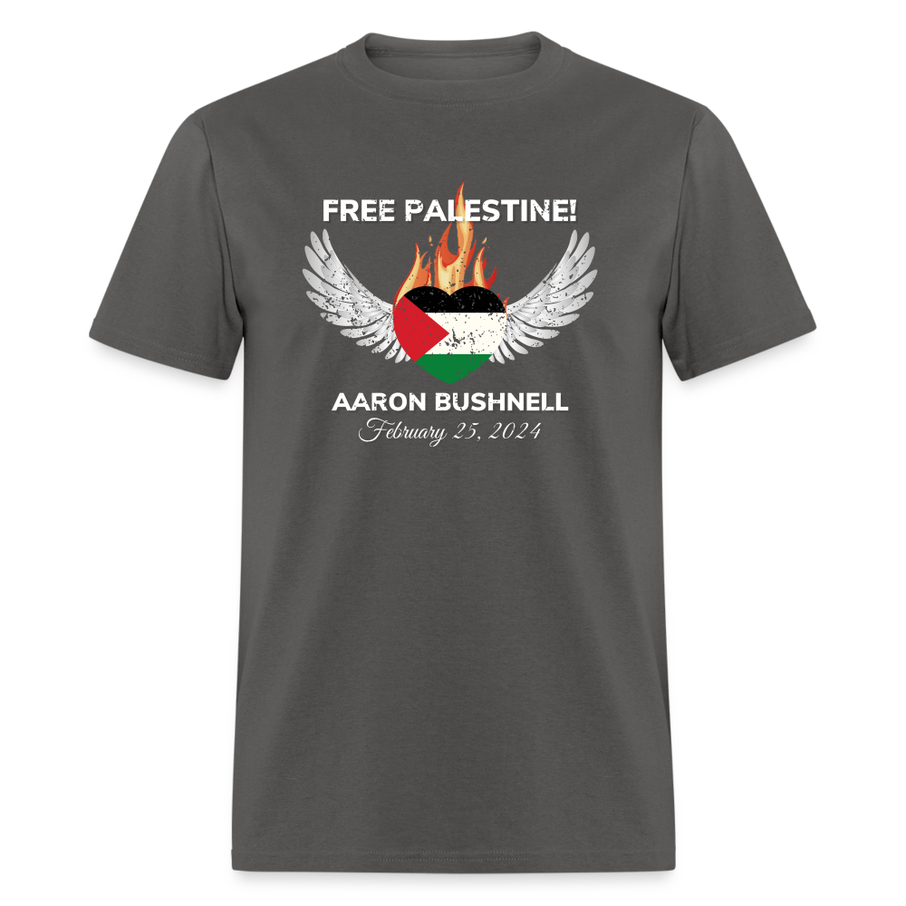 Arron Bushnell Winged Heart Unisex Classic T-Shirt - charcoal