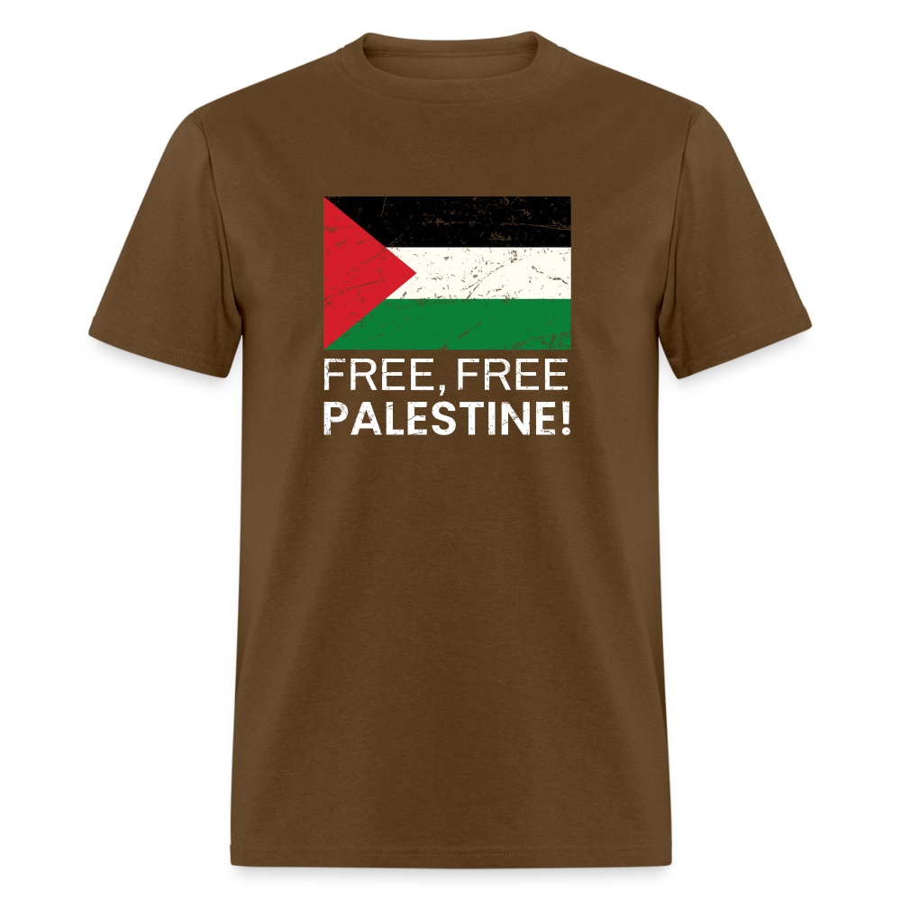 Free Free Palestine Unisex Classic T-Shirt - brown