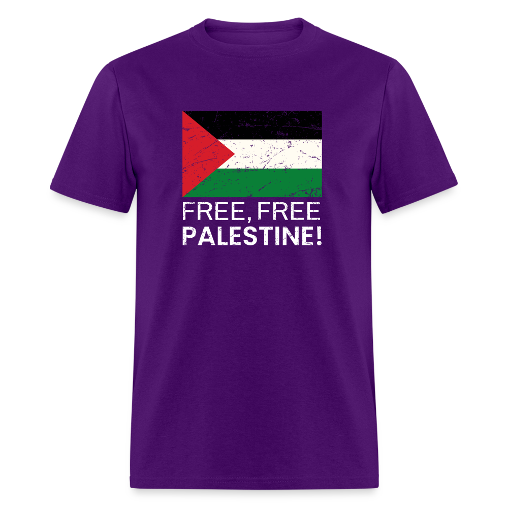 Free Free Palestine Unisex Classic T-Shirt - purple