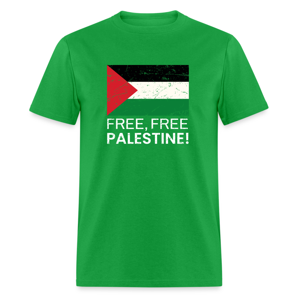 Free Free Palestine Unisex Classic T-Shirt - bright green