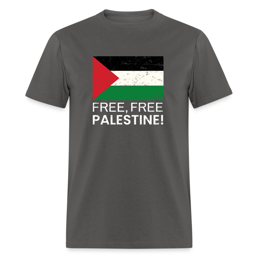 Free Free Palestine Unisex Classic T-Shirt - charcoal