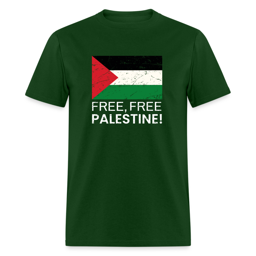 Free Free Palestine Unisex Classic T-Shirt - forest green