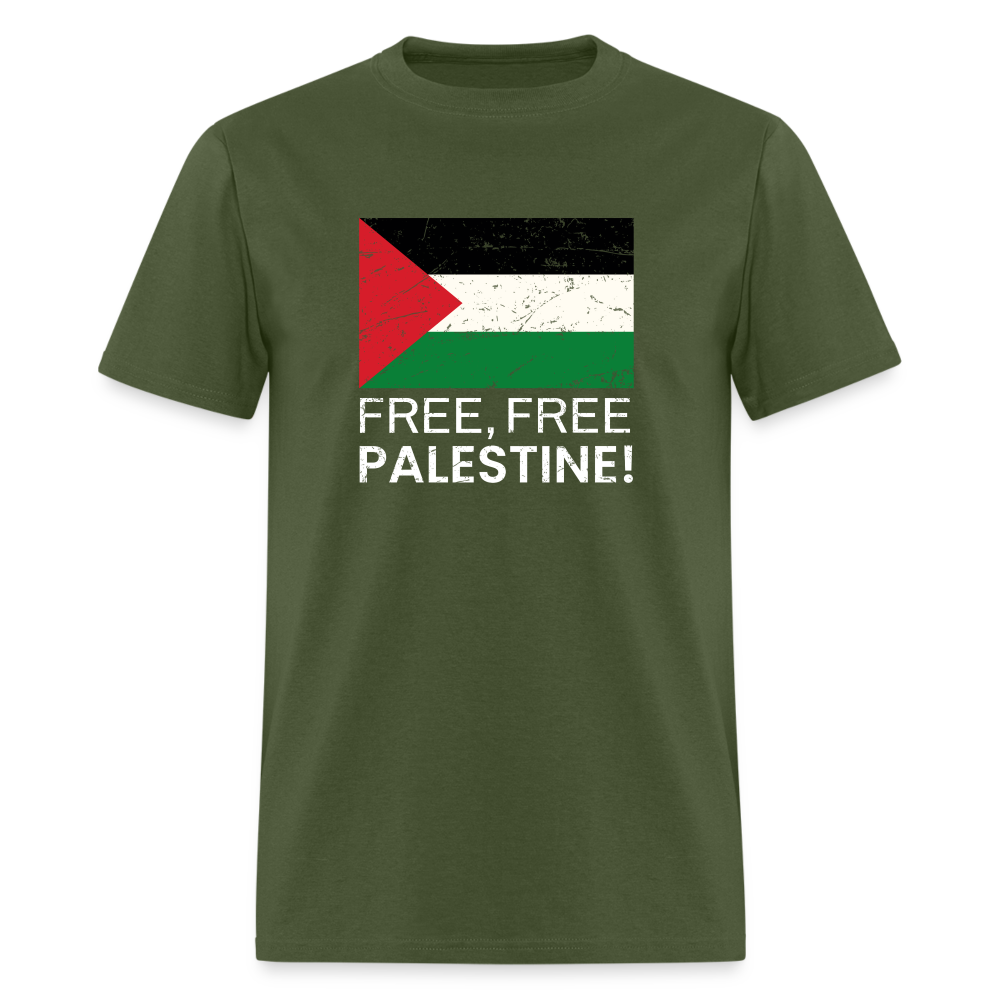 Free Free Palestine Unisex Classic T-Shirt - military green