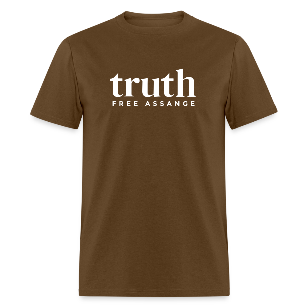 Truth Free Assange Unisex Classic T-Shirt - brown