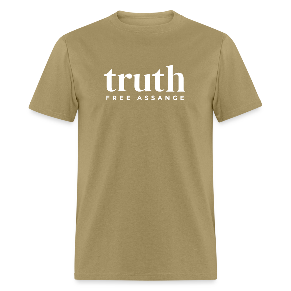 Truth Free Assange Unisex Classic T-Shirt - khaki
