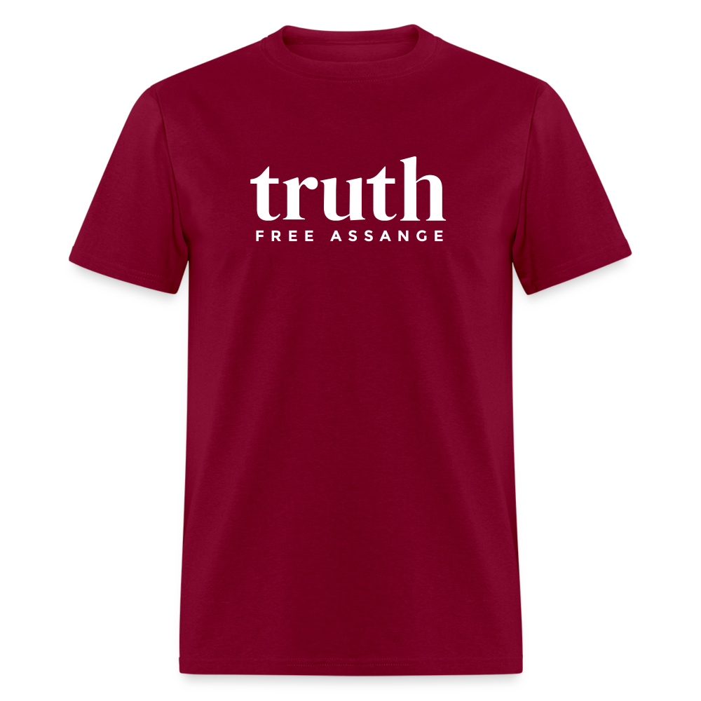 Truth Free Assange Unisex Classic T-Shirt - burgundy