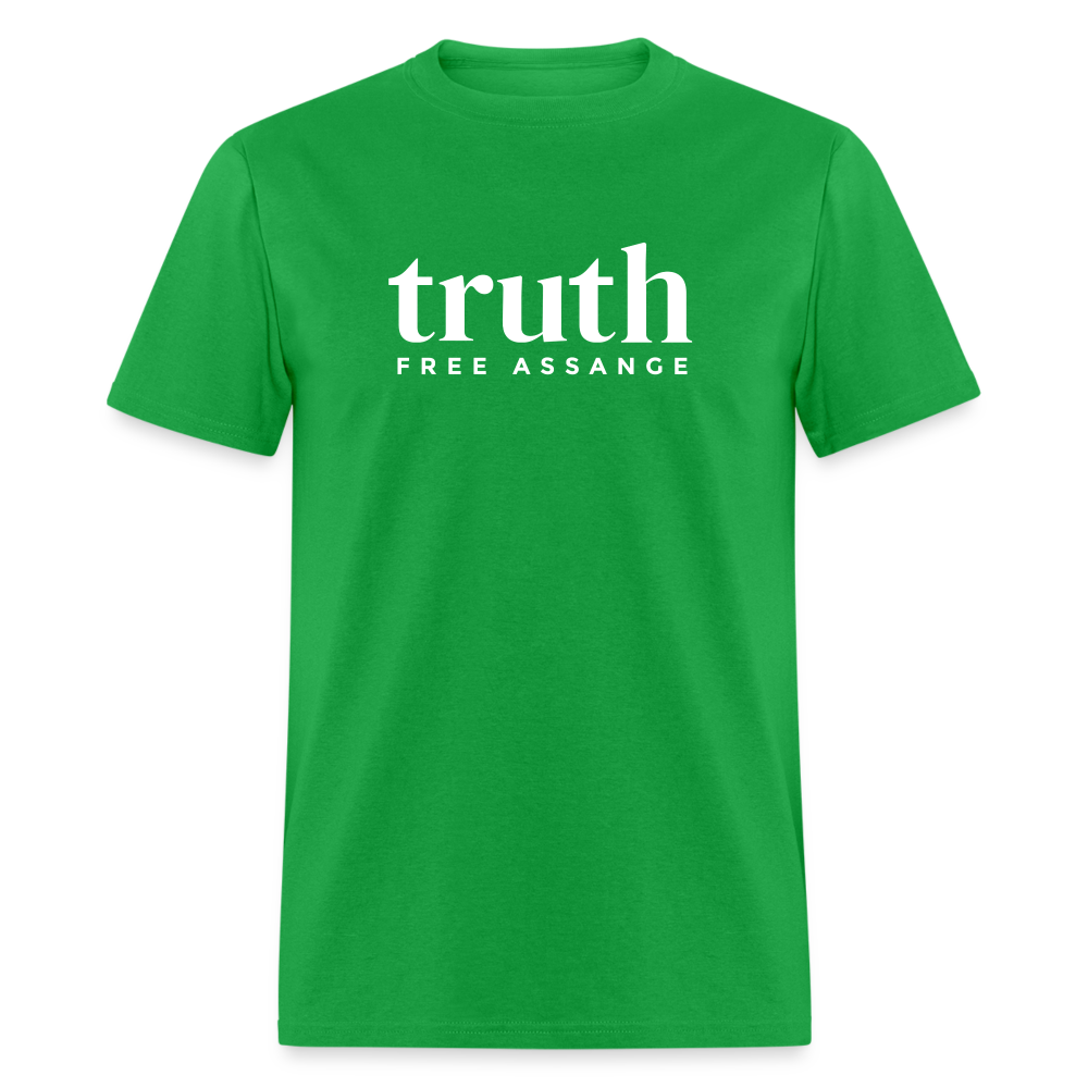 Truth Free Assange Unisex Classic T-Shirt - bright green