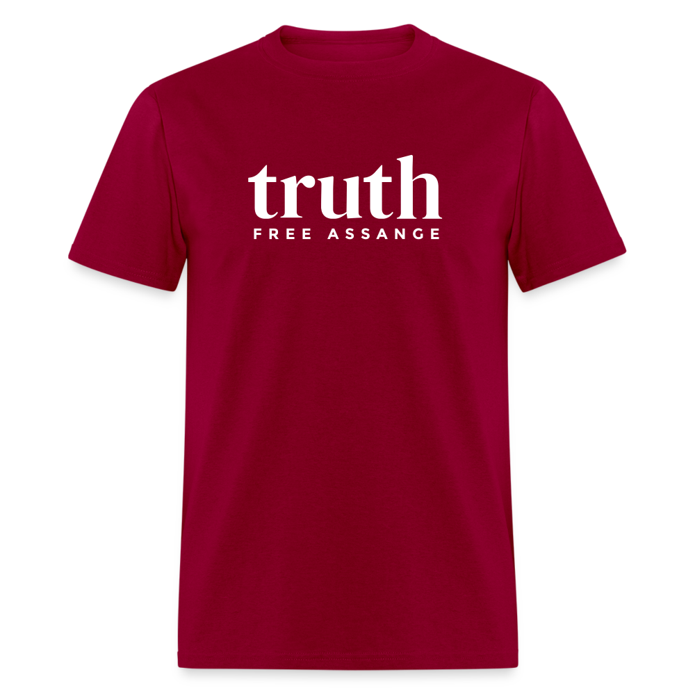 Truth Free Assange Unisex Classic T-Shirt - dark red