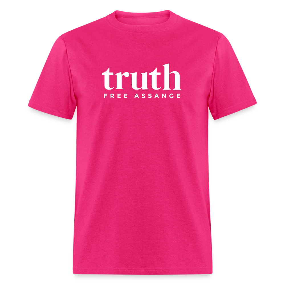 Truth Free Assange Unisex Classic T-Shirt - fuchsia