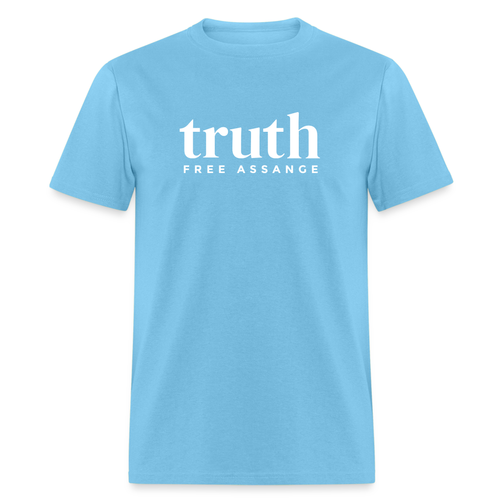 Truth Free Assange Unisex Classic T-Shirt - aquatic blue