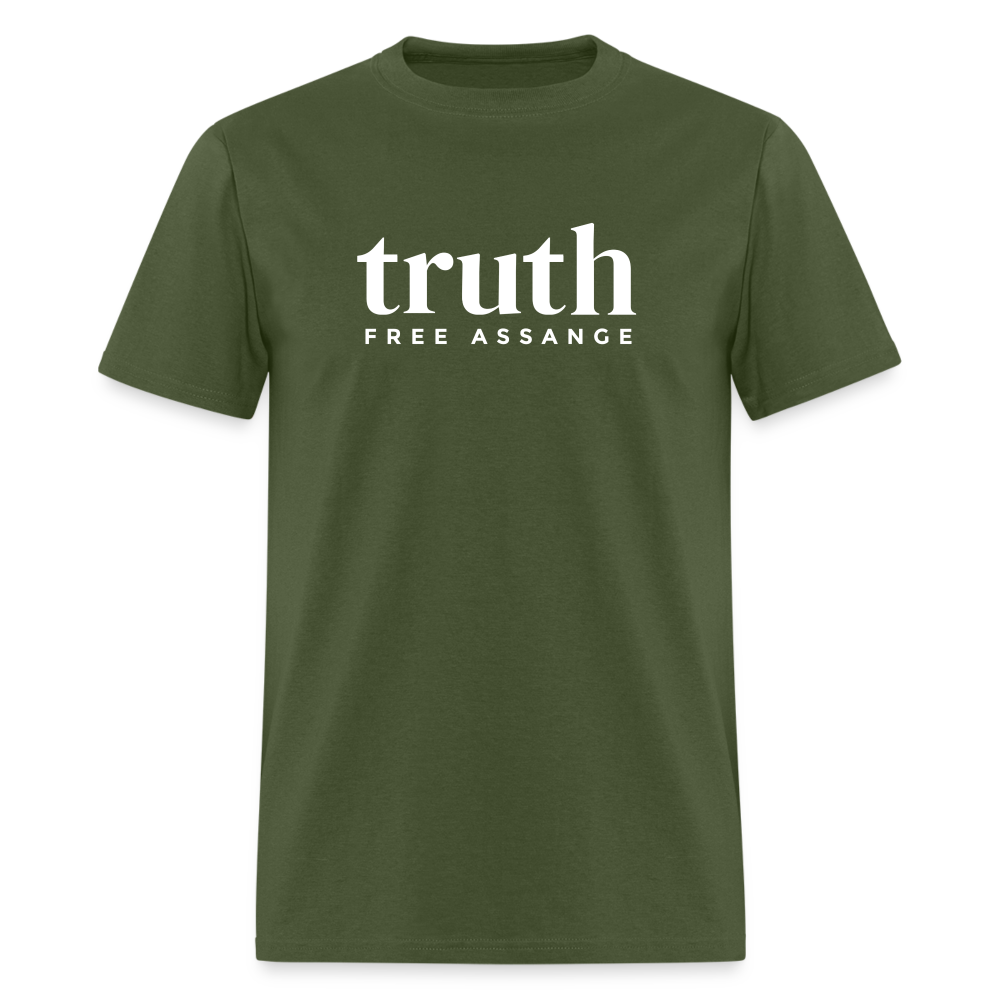 Truth Free Assange Unisex Classic T-Shirt - military green