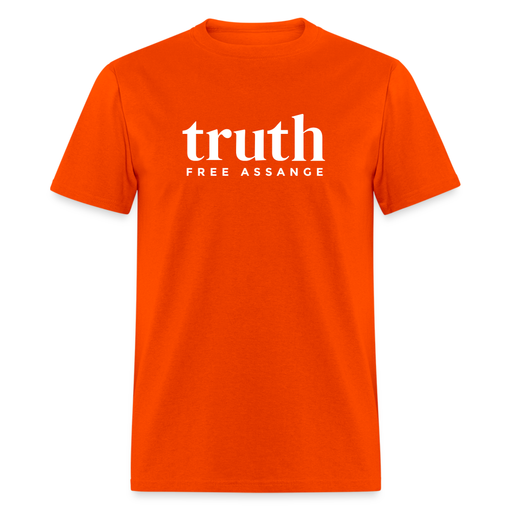 Truth Free Assange Unisex Classic T-Shirt - orange
