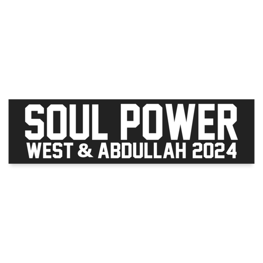 Soul Power Bumper Sticker - white matte