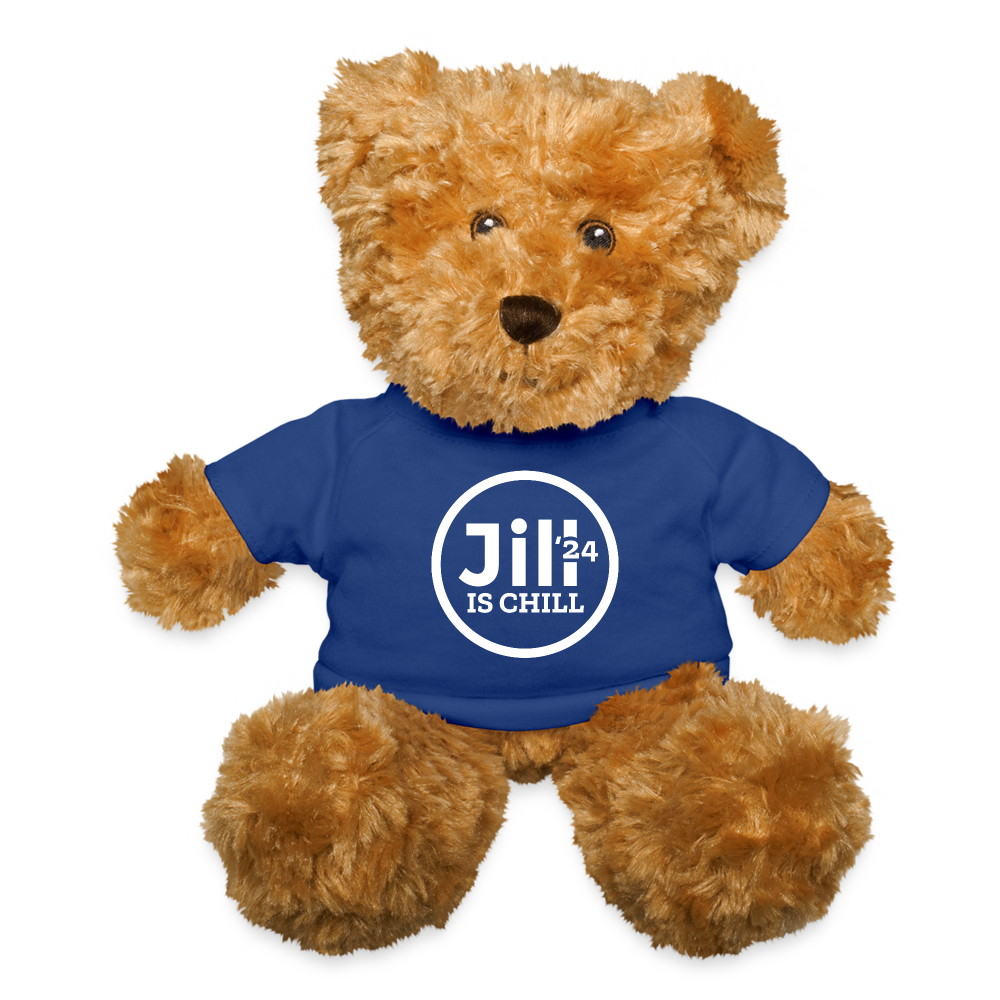 Jill is Chill Teddy Bear - royal blue