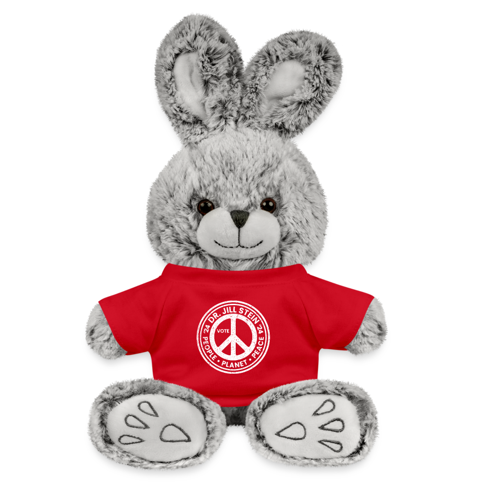 Jill's Peace Sign Rabbit - red