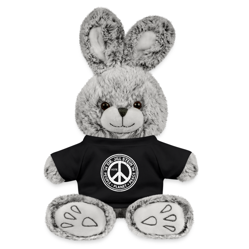 Jill's Peace Sign Rabbit - black