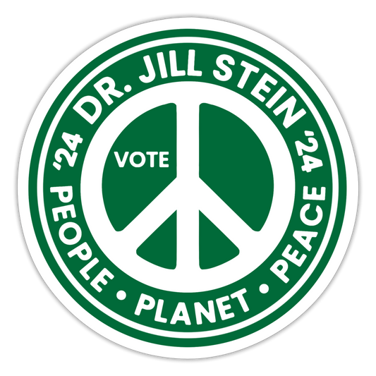 Jill's Peace Sign Sticker - white matte