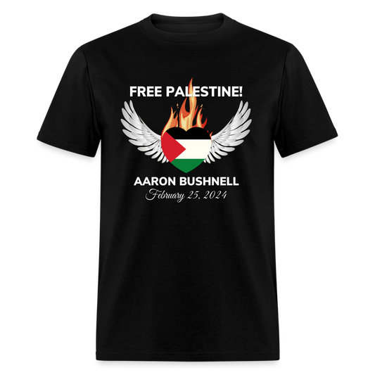 Aaron Bushnell Winged Heart Unisex Classic T-Shirt - black