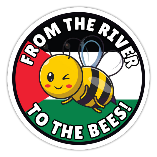 From The River to The Bees Sticker - white matte