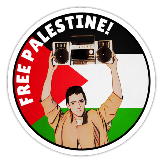 Cusack Free Palestine Sticker - white matte