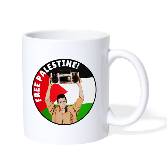 Cusack Free Palestine Coffee/Tea Mug - white