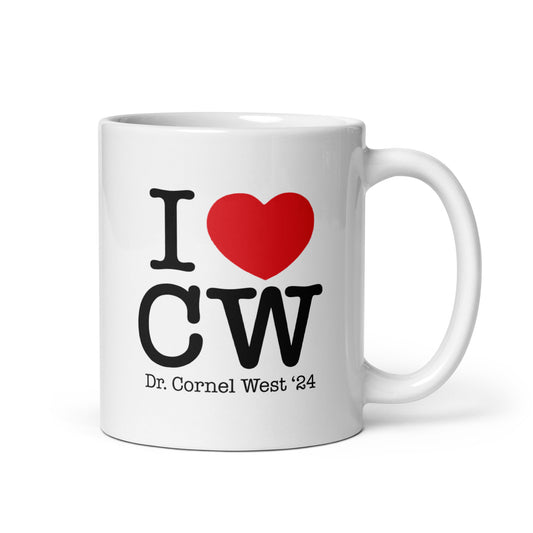 I Love CW White Glossy Mug