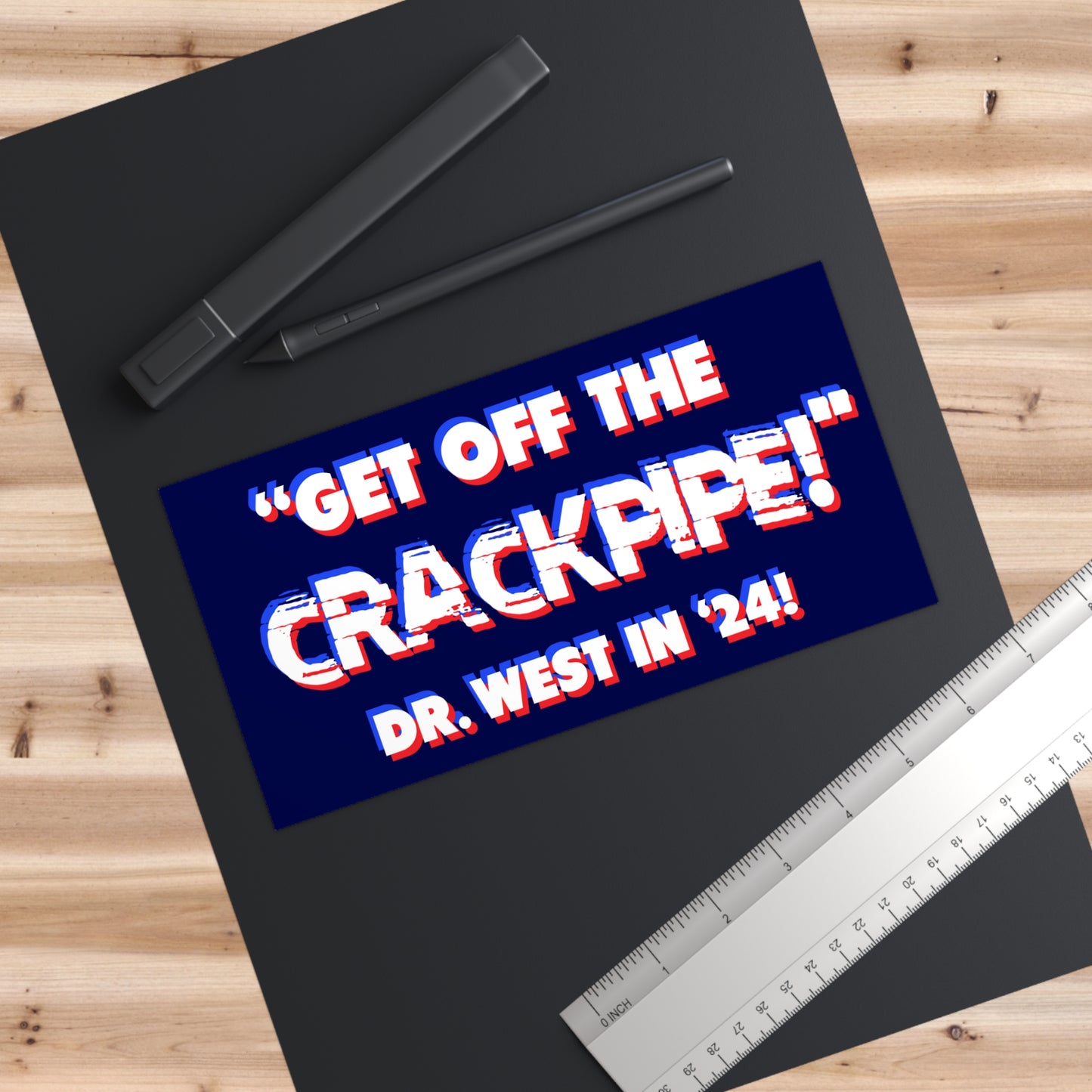 Crackpipe Vinyl Bumper Stickers