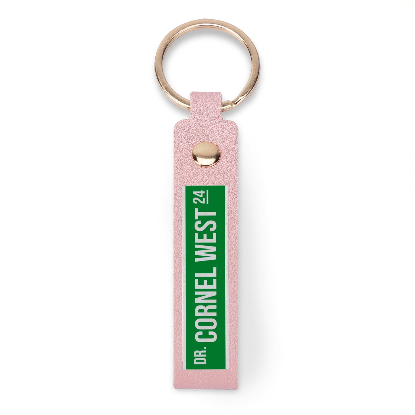 West 24 Street Leather Loop Keychain