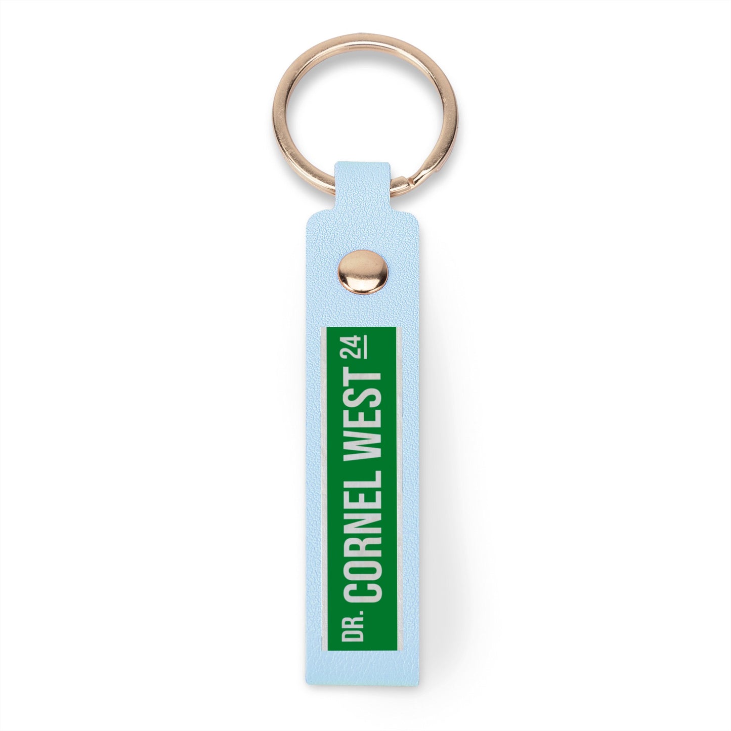 West 24 Street Leather Loop Keychain