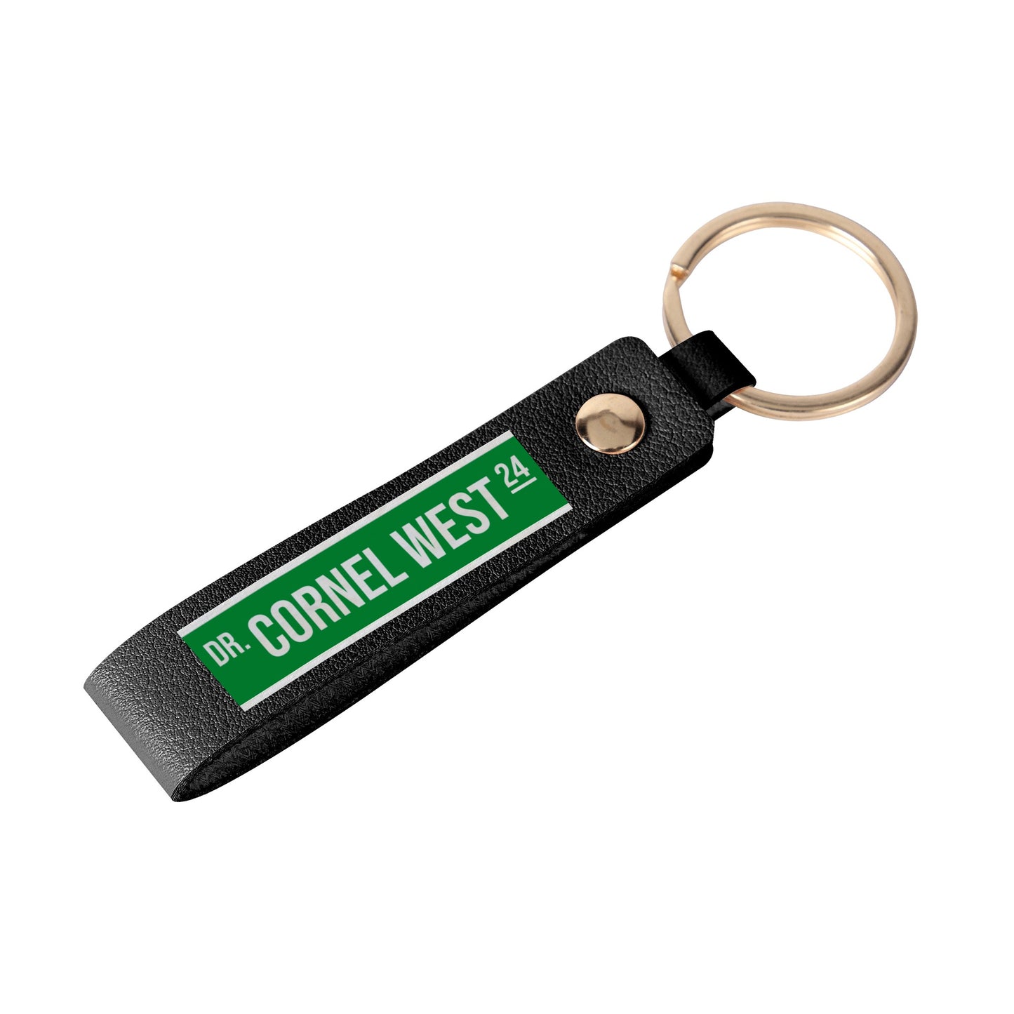 West 24 Street Leather Loop Keychain