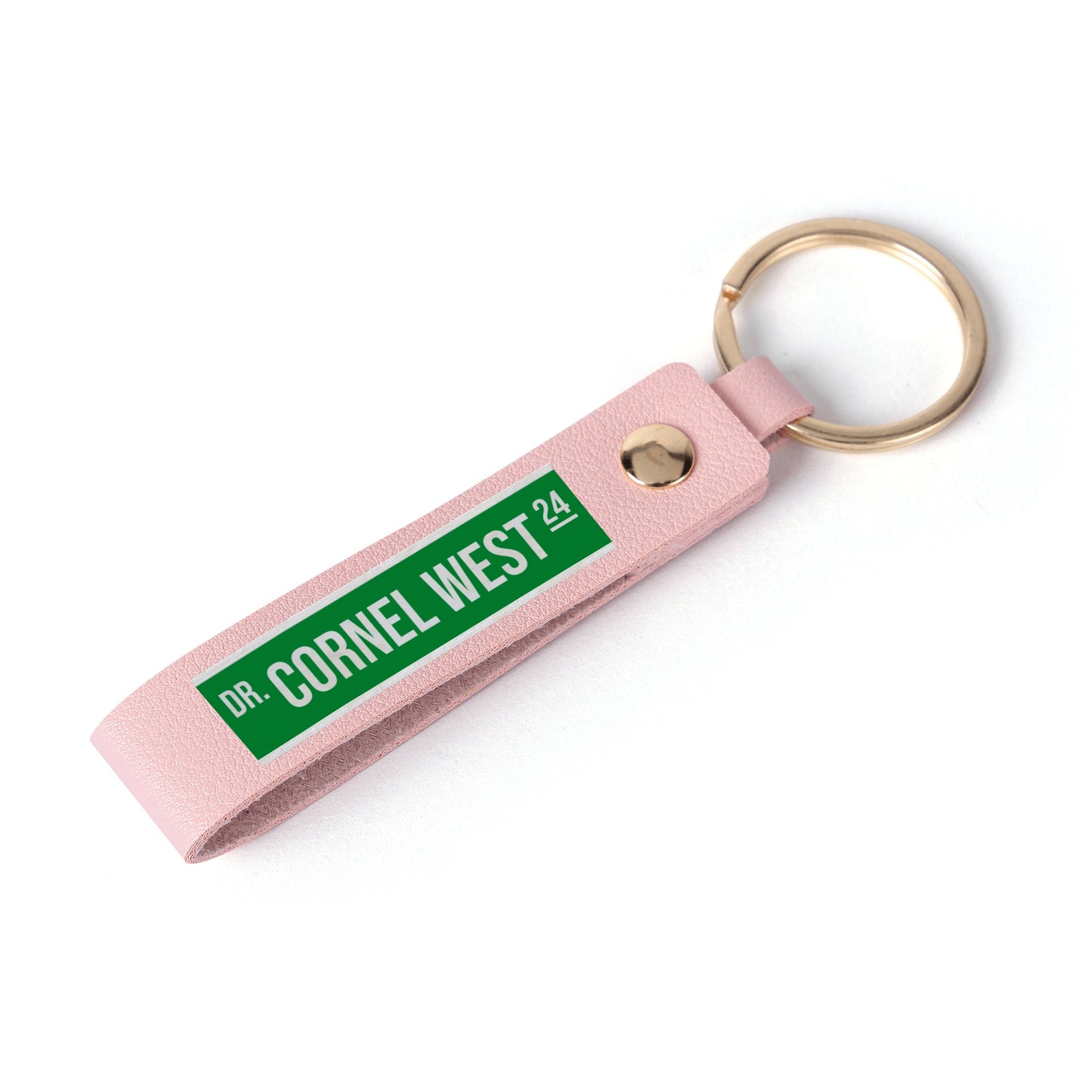West 24 Street Leather Loop Keychain