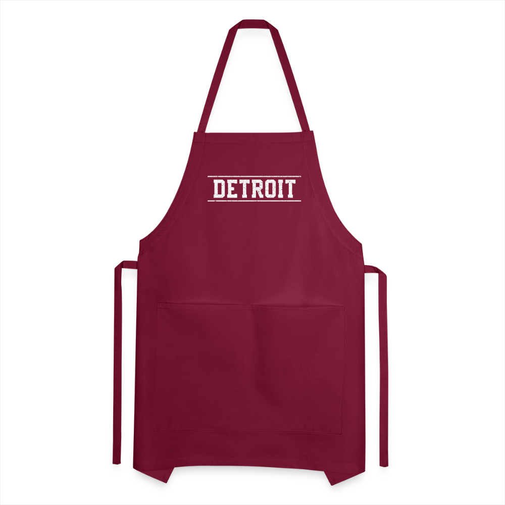 Detroit Adjustable Apron - burgundy