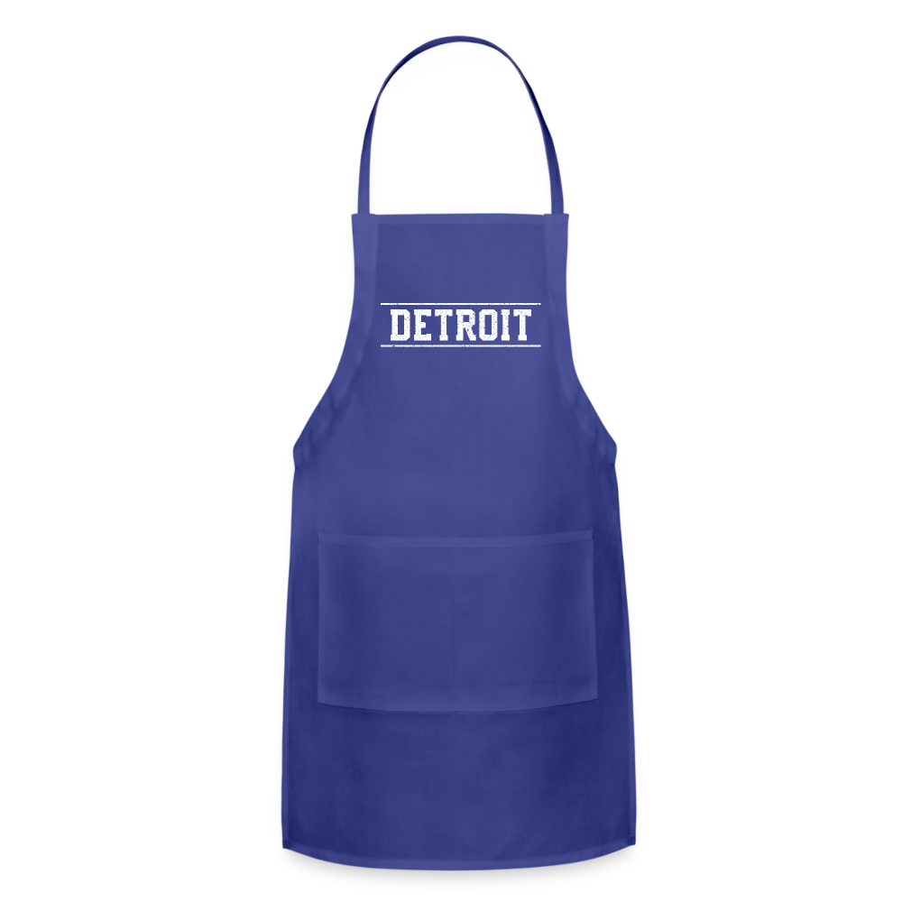 Detroit Adjustable Apron - royal blue