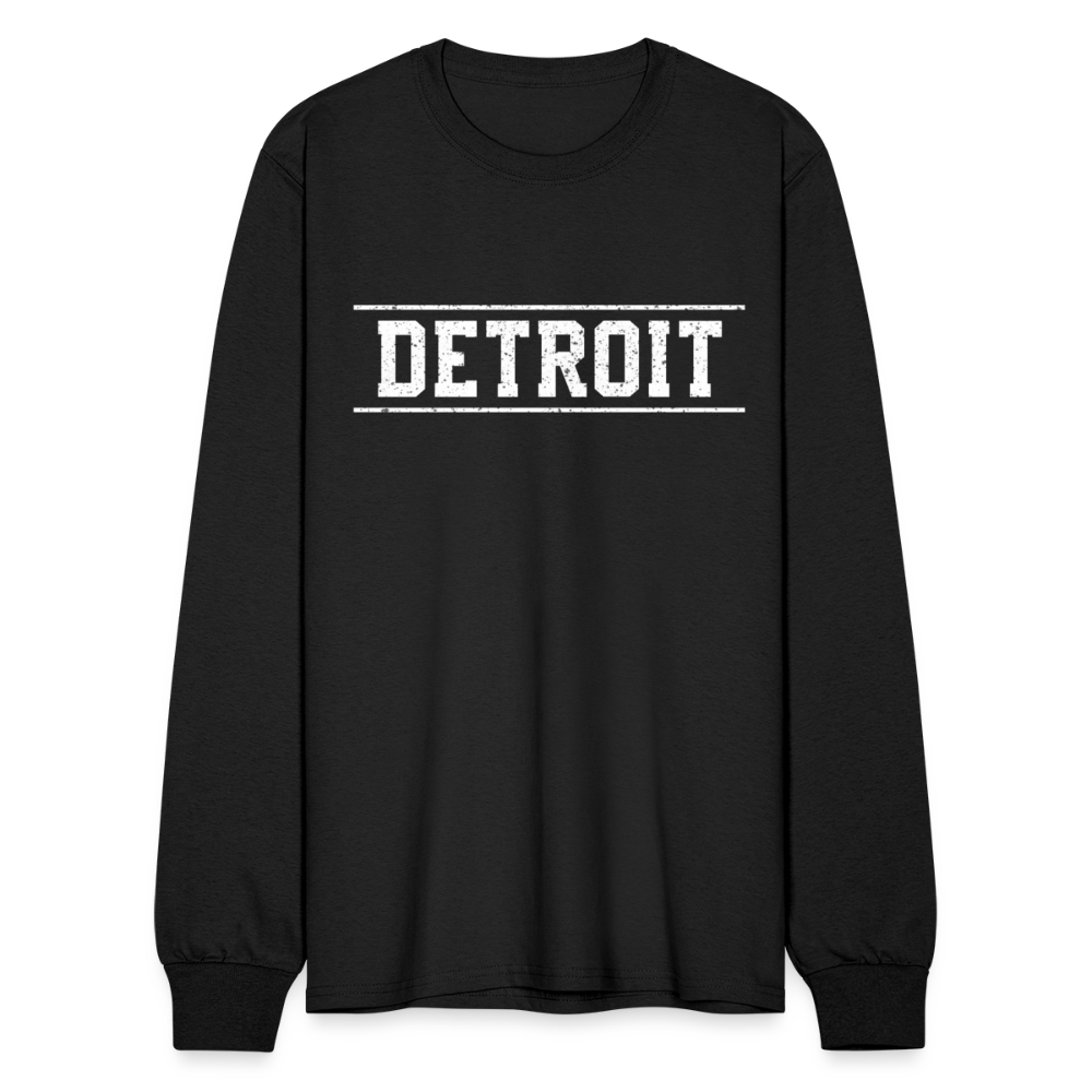 Detroit Men's Long Sleeve T-Shirt - black