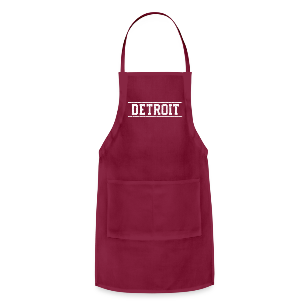 Detroit Adjustable Apron - burgundy